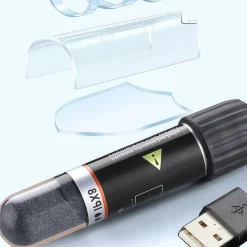 DOWNYPAWS - Mini tige chauffante pour aquarium - 28c auto - écoénergétique, micro usb thermostat