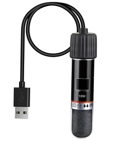 DOWNYPAWS - Mini tige chauffante pour aquarium - 28c auto - écoénergétique, micro usb thermostat