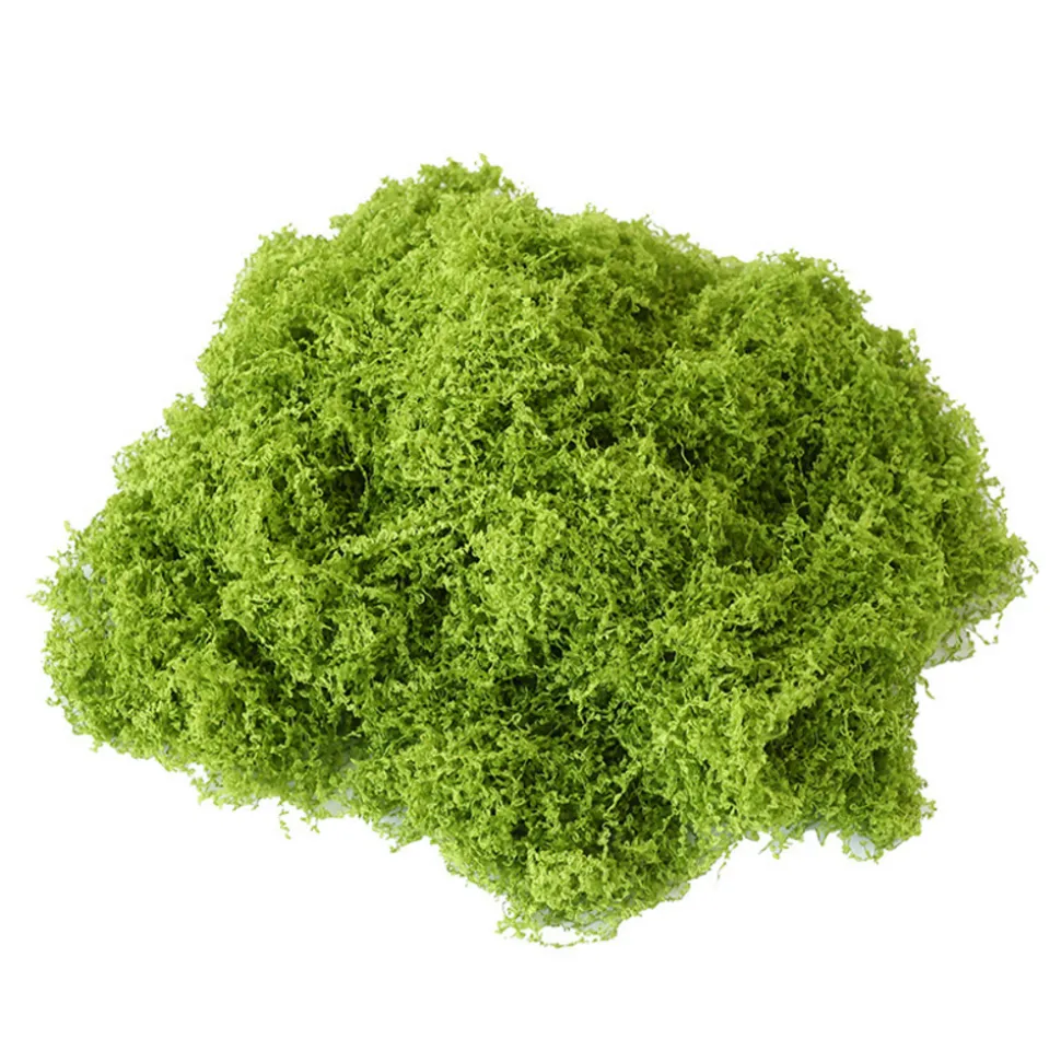 DOWNYPAWS - Mousse artificielle à grains fins pour gazon en pot 100 g vert clair