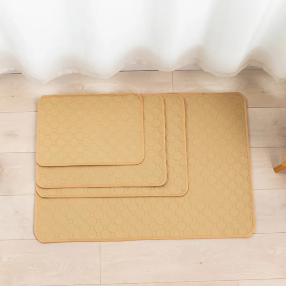 DOWNYPAWS - Nappe anti-urine pour animaux de compagnie réutilisable 30*30cm beige