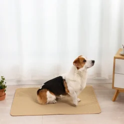 DOWNYPAWS - Nappe anti-urine pour animaux de compagnie réutilisable 70*100cm beige
