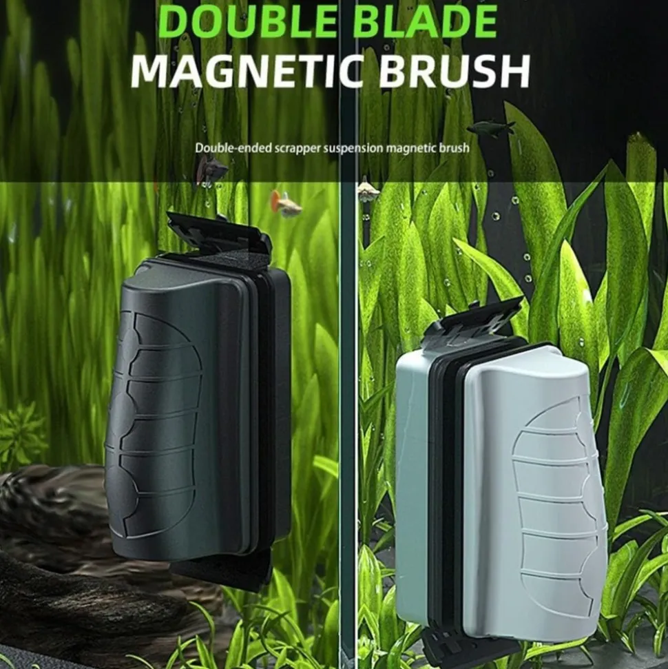 DOWNYPAWS - Nettoyeur magnétique flottant pour aquarium - grattoir