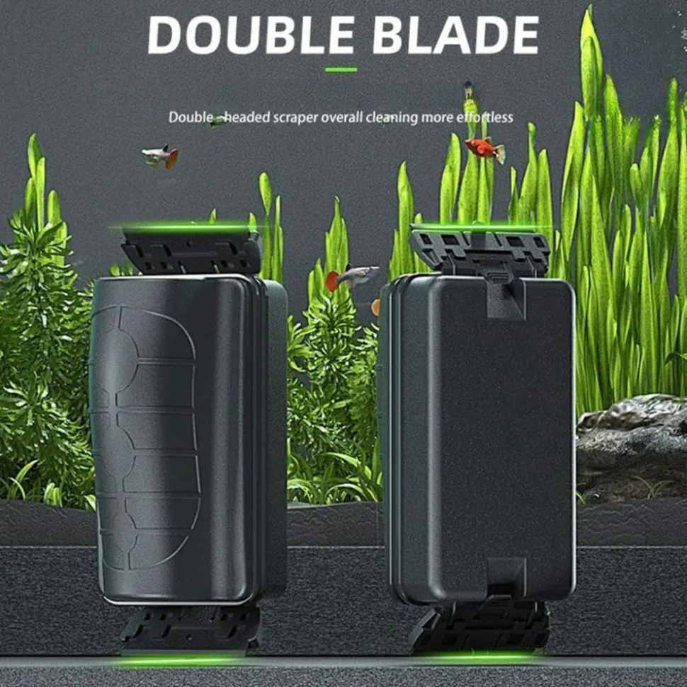 DOWNYPAWS - Nettoyeur magnétique flottant pour aquarium - grattoir