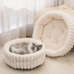 DOWNYPAWS - Nid pour chien et chat de petite taille, coussin épaissi et grand, 60*60cm