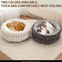 DOWNYPAWS - Nid pour chien et chat de petite taille coussin épaissi et grand 50*50cm gris foncé