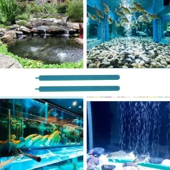 DOWNYPAWS - Pierres à air - 2 pièces, 26.5 cm, pour aquariums d'eau douce ou salée