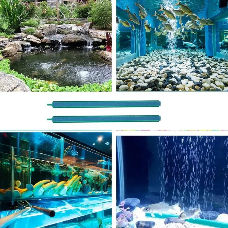 DOWNYPAWS - Pierres à air - 2 pièces, 26.5 cm, pour aquariums d'eau douce ou salée