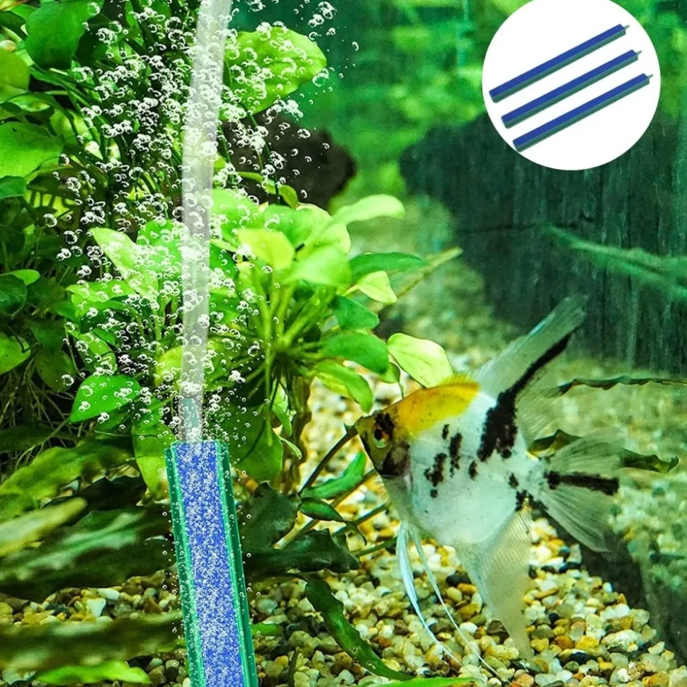 DOWNYPAWS - Pierres à air - 2 pièces, 26.5 cm, pour aquariums d'eau douce ou salée