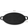 DOWNYPAWS - Plaques de barbecue portables en roche maifanite d.30 cm