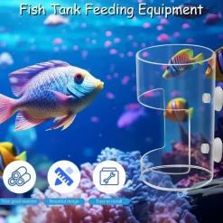 DOWNYPAWS - Plateau d'alimentation avec ventouse pour aquariums