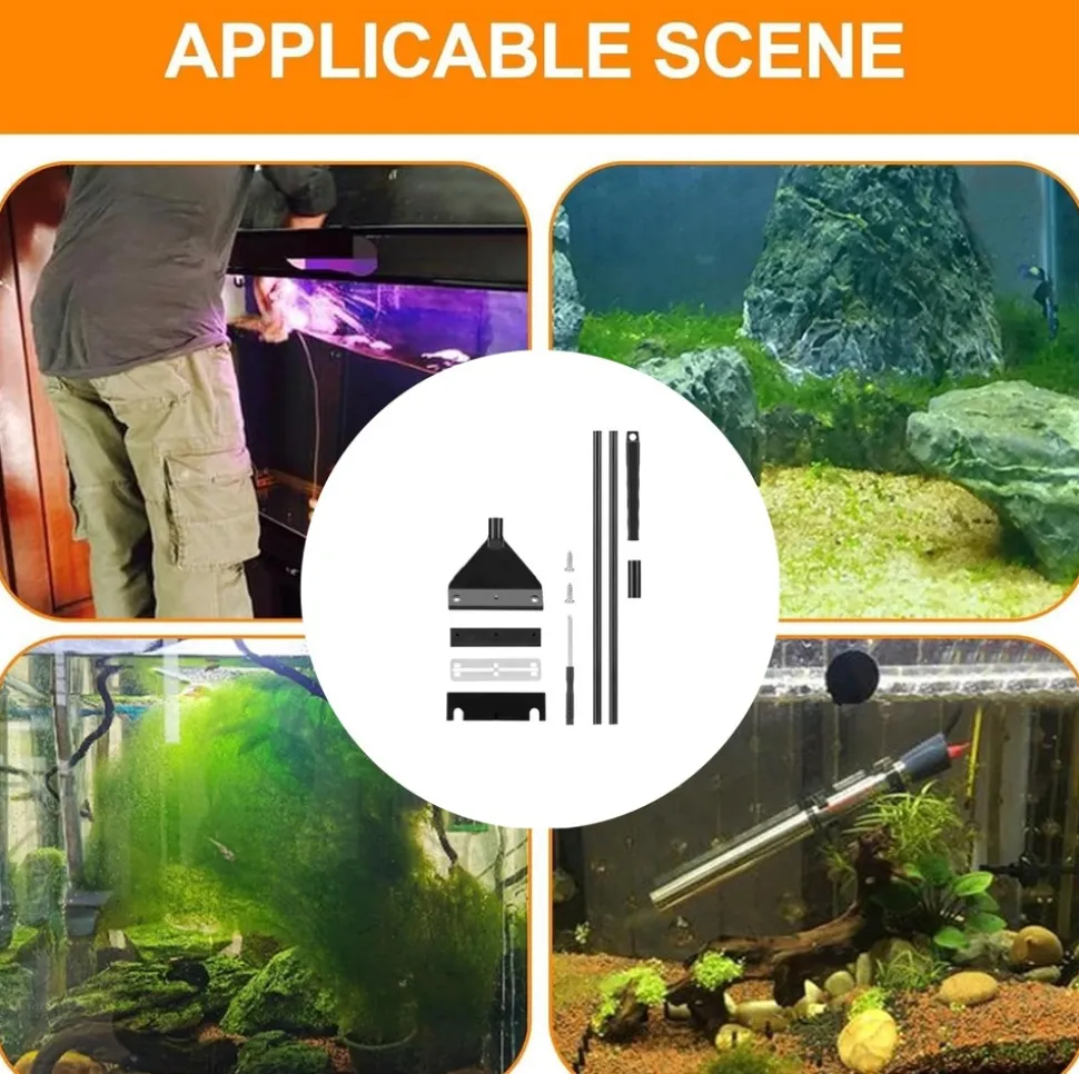 DOWNYPAWS - Raclette acier inox - nettoyage vitres aquarium