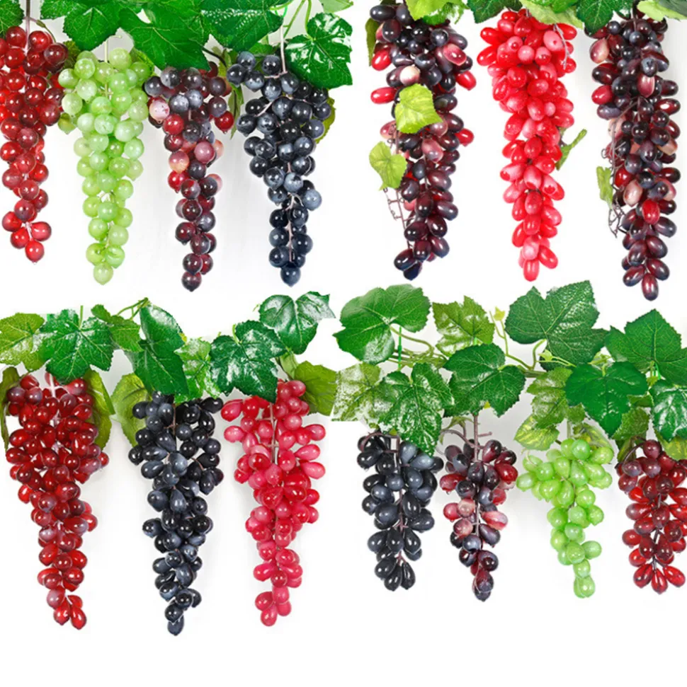 DOWNYPAWS - Raisins artificiels très réalistes 24 pièces couleur agate * 3