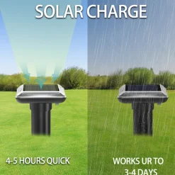DOWNYPAWS - Répulsifs solaires anti-taupes- répulsif à ultrasons-Vert