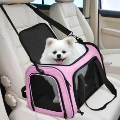 DOWNYPAWS - Sac de transport pour chat, portable et pliable rose taille s downypaws