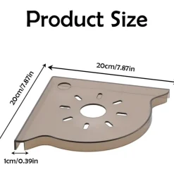DOWNYPAWS - Support d'angle d'aquarium - avec support pour plantes, adapté à la plupart des aquariums