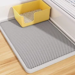 DOWNYPAWS - Tapis anti-éclaboussures et anti-taches pour litière pour chat 40*50cm