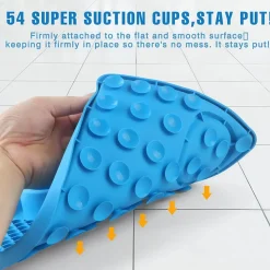 DOWNYPAWS - Tapis de léchage multifonctionnel et d'alimentation lente avec ventouse pour chiens
