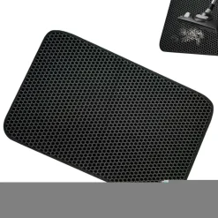 DOWNYPAWS - Tapis de litière pour chat noir 40*50cm