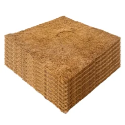 DOWNYPAWS - Tapis en fibre de noix de coco pour nid d'oiseau et animal de compagnie 60*60cm 2 pièces