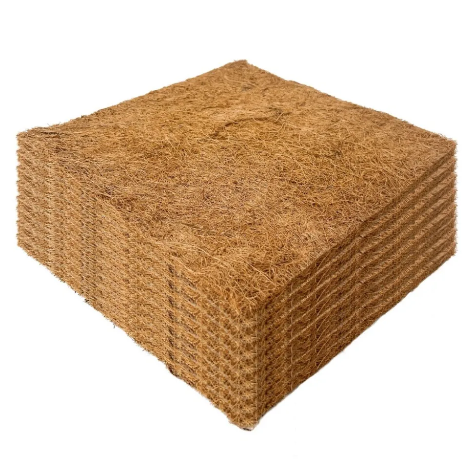 DOWNYPAWS - Tapis en fibre de noix de coco pour nid d'oiseau et animal de compagnie 30*30cm 5 pièces