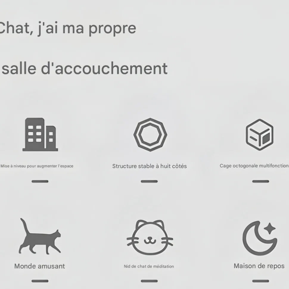 DOWNYPAWS - Tente pour chat et chien salle d'accouchement