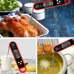 DOWNYPAWS - Thermomètre alimentaire multi-angle pliable noir (-50 - 300 °c)