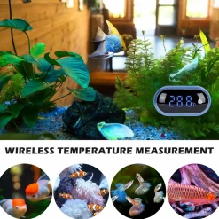DOWNYPAWS - Thermomètre aquarium led tactile - grand écran