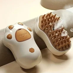 DOWNYPAWS - Tondeuse électrique 3 en 1, autonettoyante en silicone, rechargeable par usb pour animaux de compagnie
