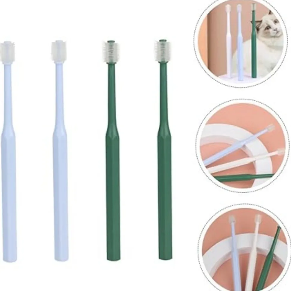 DTOPBUYAGE - 4 pièces pour nettoyer dents de chat dtopbuyage