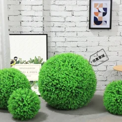 DTOPBUYAGE - Boule de plante artificielle d'eucalyptus pour la décoration du plafond intérieur 30c 2pcs dtopbuyage