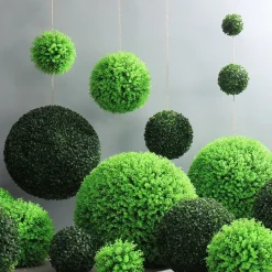 DTOPBUYAGE - Boule de plante artificielle de milan pour la décoration du plafond 18cm 2pcs dtopbuyage