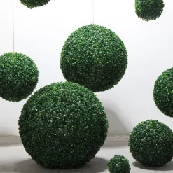 DTOPBUYAGE - Boule de plante artificielle de milan pour la décoration du plafond 23cm 2pcs dtopbuyage