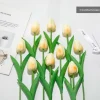 DTOPBUYAGE - Bouquet de 10 tulipes artificielles champagne dtopbuyage