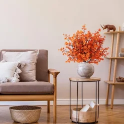 DTOPBUYAGE - Bouquet de fleurs simulées d'étoiles 10 bâtons rouges dtopbuyage