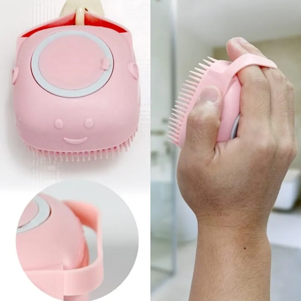 DTOPBUYAGE - Brosse de bain pour animaux de compagnie avec distributeur de shampooing dtopbuyage