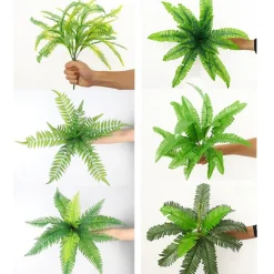 DTOPBUYAGE - Décoration pour mur de plantes artificielles - feuille de tortue à 9 têtes - dtopbuyage