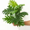 DTOPBUYAGE - Décoration pour mur de plantes artificielles - feuille de pluie de printemps à 12 têtes - dtopbuyage