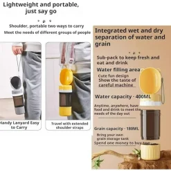 DTOPBUYAGE - Distributeur d'eau potable portable pour animaux en plein air
