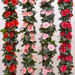 DTOPBUYAGE - Dtopbuyage - 16 rosiers artificiels blancs, 2 pièces