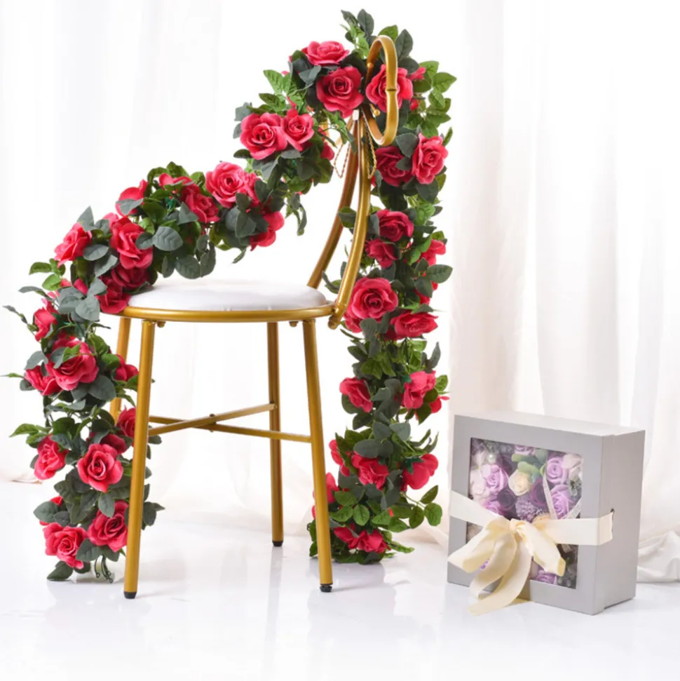 DTOPBUYAGE - Dtopbuyage - 16 rosiers artificiels rouges, 2 pièces
