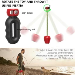 DTOPBUYAGE - Dtopbuyage jouet de récupération pour chien avec corde