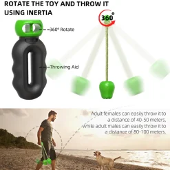 DTOPBUYAGE - Dtopbuyage jouet de récupération pour chien avec corde