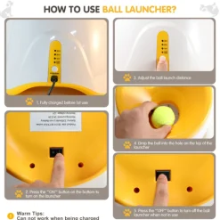 DTOPBUYAGE - Dtopbuyage lanceur de balle automatique pour chiens