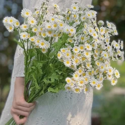 DTOPBUYAGE - Fleur simulée de camomille pour décoration dtopbuyage
