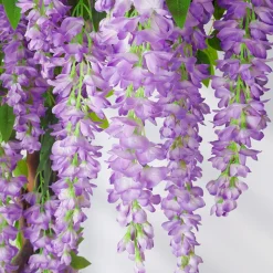 DTOPBUYAGE - Fleurs artificielles de glycine et de cassia fistula pour décoration du plafond violet*2 dtopbuyage