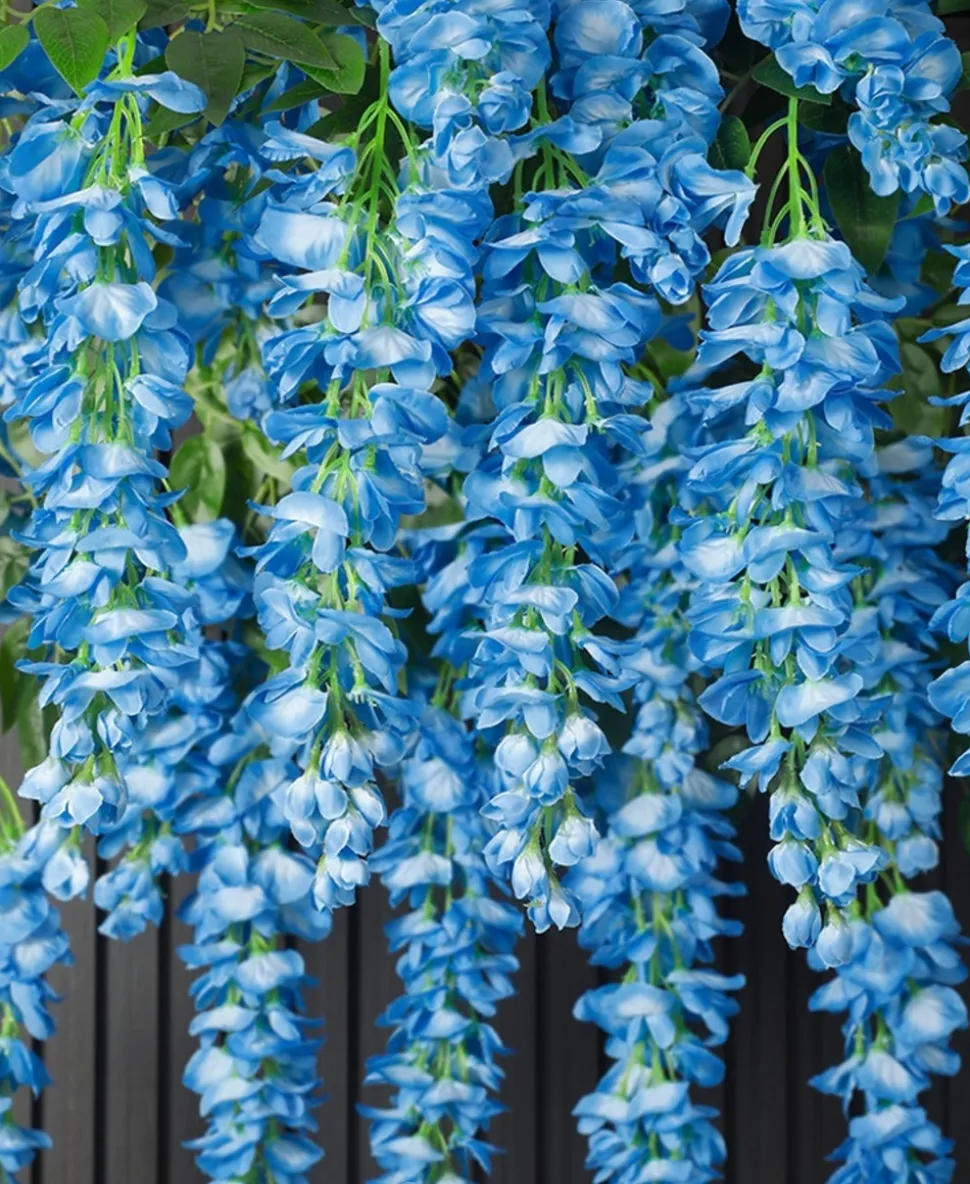 DTOPBUYAGE - Fleurs artificielles de glycine et de cassia fistula pour décoration du plafond bleu*2 pièces dtopbuyage