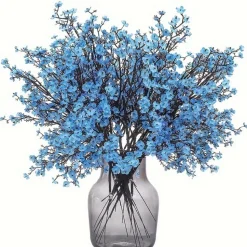 DTOPBUYAGE - Fleurs pour maison mariage fête etc blue cerez 10 bâtons dtopbuyage