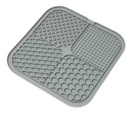 DTOPBUYAGE - Gamelle silicone à ventouse pour chien gris