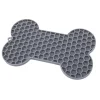 DTOPBUYAGE - Gamelle silicone à ventouse pour chien gris