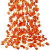 DTOPBUYAGE - Garland de feuilles d'érable d'automne artificielles - 12 pièces dtopbuyage